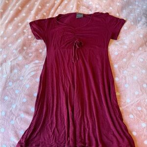 Olivia Rae Burgundy Mini Dress